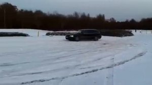 Vw passat w8 in snow.