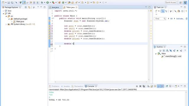 URI Online Judge Solutions in Java - Problem 1010