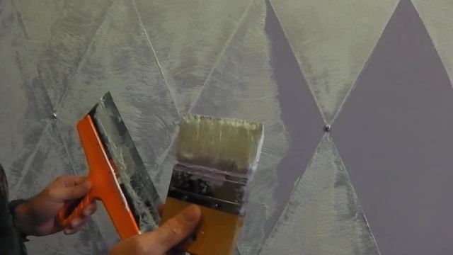 Геометрический вихрь от КУТЕРЬЕРЪ. Мастер-класс по нанесению фактурной краски с песком. смотреть онлайн