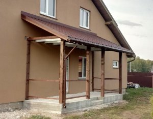 Постройка открытой веранды своими руками. Часть 2.