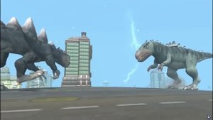 Giant Dinosaur vs Kaiju Battles | SPORE