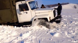 Штурмуем снег на ГАЗ 3308 «Садко»