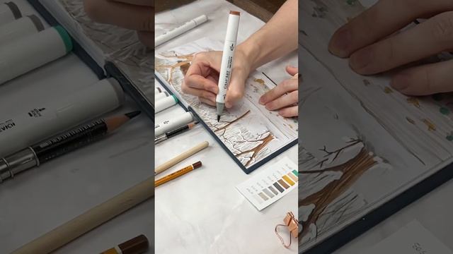 Новый урок в моем творческом клубе ?! Подробнее в комментариях #урокрисования #маркеры #art смотреть онлайн