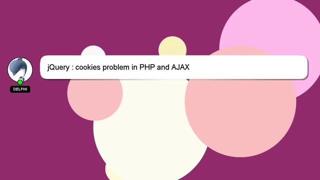 jQuery : cookies problem in PHP and AJAX смотреть онлайн