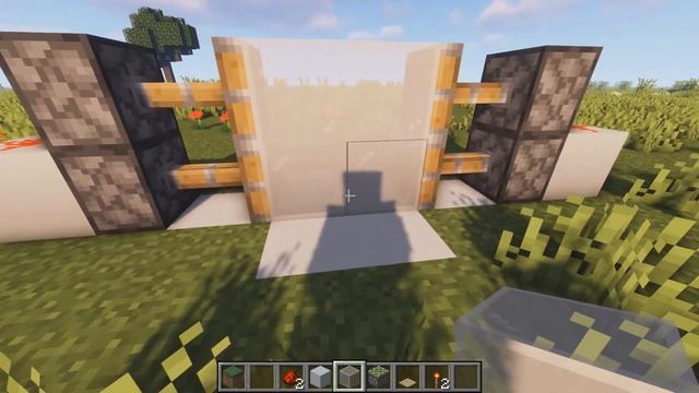 Minecraft: Самая простая автоматическая дверь.