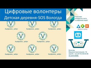 Цифровые волонтеры детской деревни SOS Вологда