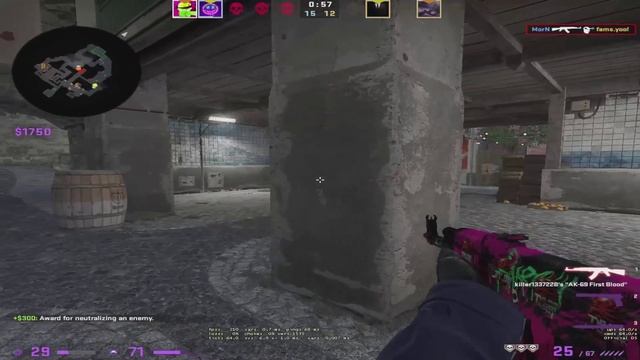 Оформил эйс и поставил точку в этой игре. (CS:GO)