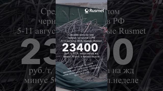 Падение цен на лом черных металлов в России замедлилось