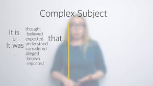 Complex Subject + примеры и упражнение