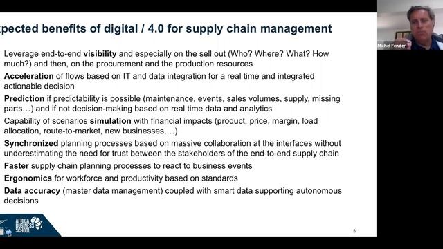 ABS Learning Series - SCM Track - "The digitalization of the SC" - Michel Fender - 24/04/2020 смотреть онлайн