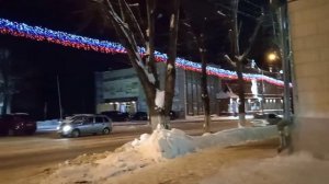 Прогулка по городу Ульяновск, ночной город Ульяновск, Авиационная столица.