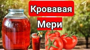 НАСТОЙКА КРОВАВАЯ МЕРИ. Уникальный Рецепт Настойки в Домашних условиях.