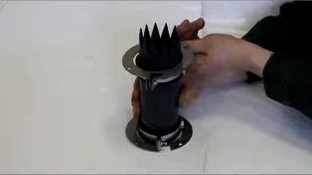 Установка звуковода на трубе при монтаже ЭХО-Р-03