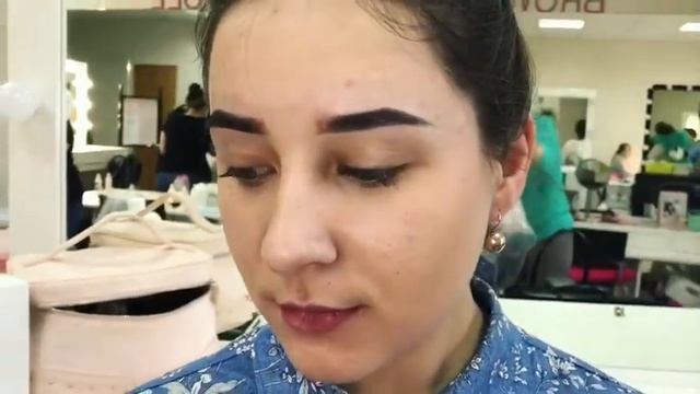 Brow master . Построение бровей пастой для бровей