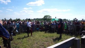 Девушки -рыцари на фестивале Сибирский огонь 2015