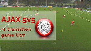 AJAX 5v5 1 transition game U17s