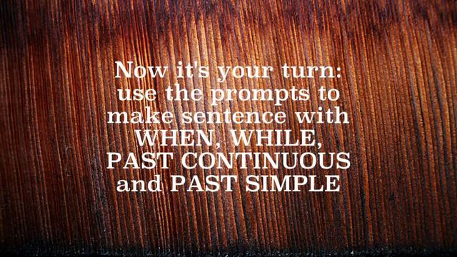 Language structures series the past continuous and the past simple combined with WHILE and WHEN смотреть онлайн