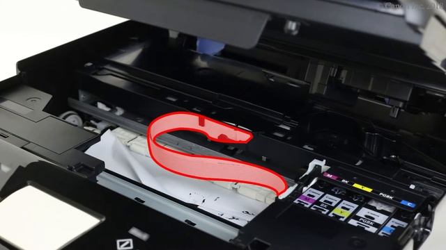 Removing jammed paper: inside printer (TS6200 series) смотреть онлайн