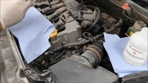 Гаражная Раскоксовка LADA GRANTA средством GREENOL REANIMATOR Гринол Реаниматор, снимаем поддон