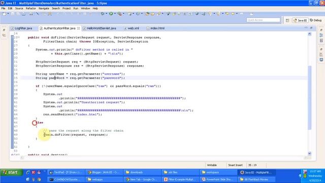 Multiple Filter Demo | Servlets смотреть онлайн