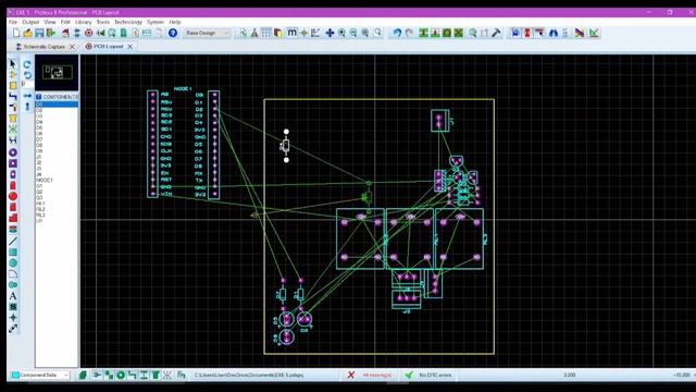 Exercise Design 5 - Node Mcu Interface Unit PCB Design Using Proteus Version 8.6 |Tutorial#13