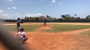 BAYRON LORA HR against prospect of Colorado Rockies JUAN MANUEL MEJIA