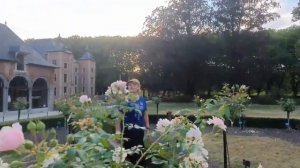 Бельгия. Замок XV века Шато-де-Колома. Музей роз, лучшие розарии Фландрии