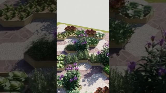 Декоративный огород #garden  #3d #участок #курсы #курсы_ландшафтного_дизайна #ландшафтныйдизайн