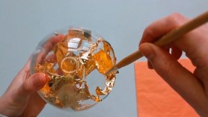 Поталь | Делаем подсвечник из любой стеклянной ёмкости