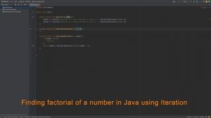 Java: Factorial