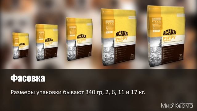 Обзор корма Acana Puppy and Junior смотреть онлайн