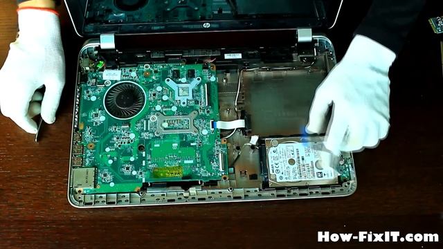 HP Pavilion 15-n Series Disassembly, Fan Cleaning and Thermal Paste Replacement