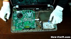 HP Pavilion 15-n Series Disassembly, Fan Cleaning and Thermal Paste Replacement