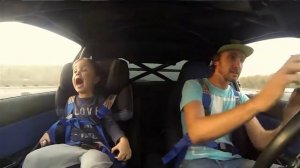 Батя катает сына на субарике. Дрифт на субару. Subaru drift