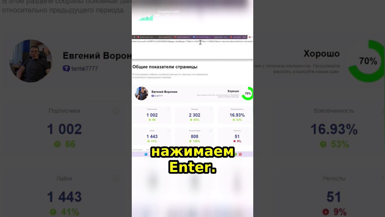 Как узнать статистику своих социальных сетей за год #социальныесети #smm