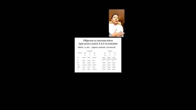 ПРИЛАГАТЕЛЬНЫЕ 1 И 2 СКЛОНЕНИЯ