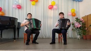 А. Доренский «Весёлое настроение» Ансамбль баянистов Станислав Аханов 4 кл - Андрей Макаров 3 кл