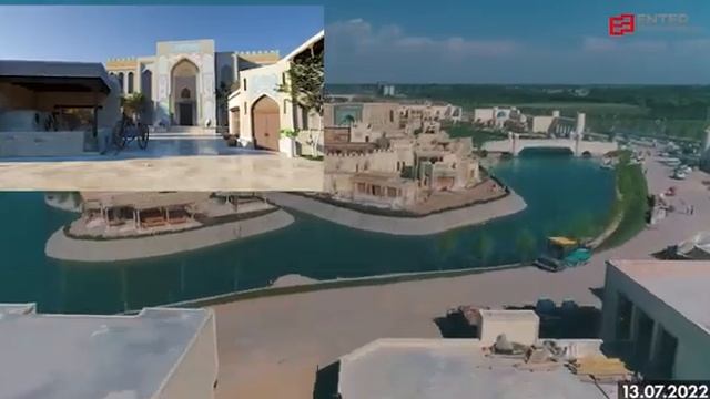 SAMARKAND TURISTIK CENTER BIG PROJECT ARCHITECTURAL ANIMATION SCENE UZBEKISTAN SAMARKAND SILK ROAD