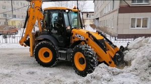 Работа по погрузке снега! Jcb 4cx?✌️⚒️??