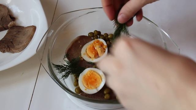Заливное из говяжьего языка