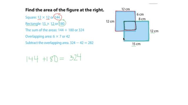 Find Area of overlapping figures ex 3 смотреть онлайн