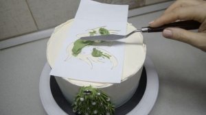 Новогоднее украшение торта 2024