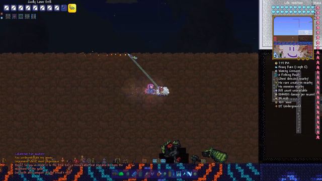 Terraria Supreme Buffed Laser Drill  vs Calamity Mod Boss Rush