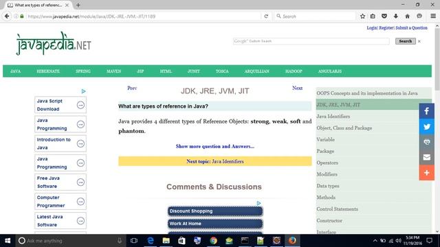 What are types of reference in Java?
| javapedia.net смотреть онлайн