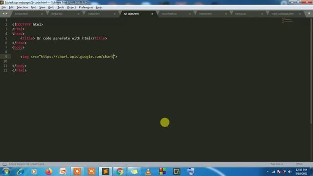 Create Qr code with html | No php required | no javascript required