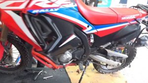 Установка выхлопной системы moto-x на honda crf 300 rally