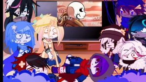 Sans AUs react to Parable and Exemplum| Error/Ink AUs part 1/?| Undertale AUs||Original?||by: Shire