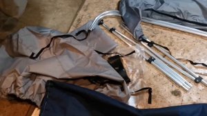 Распаковка ходового тента для Обь-1