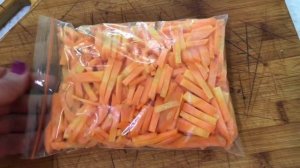 671. Заготовка, заморозка овощей в прок. Спасибо друзьям за подарок.