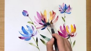 Как нарисовать красивые цветы...